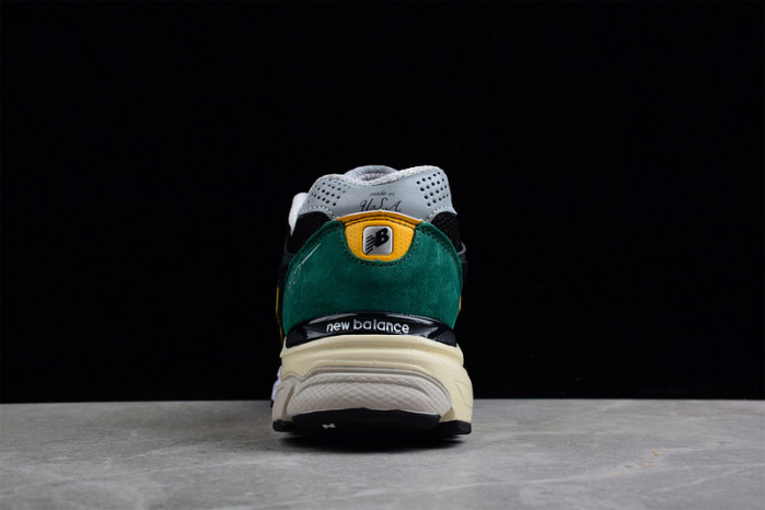 New Balance 990v3 Black Green Yellow M990CP3