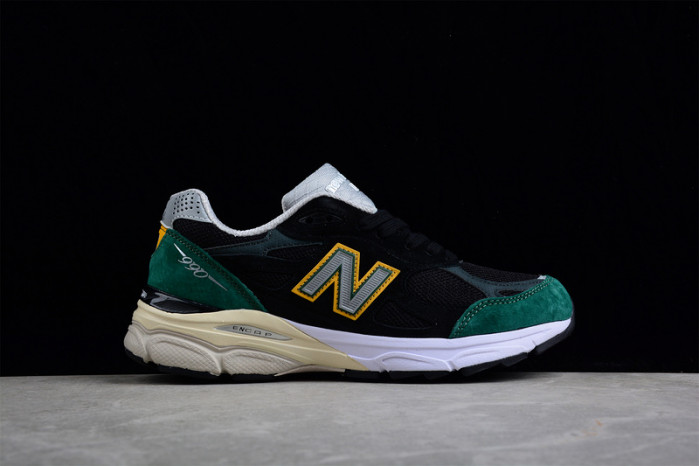 New Balance 990v3 Black Green Yellow M990CP3