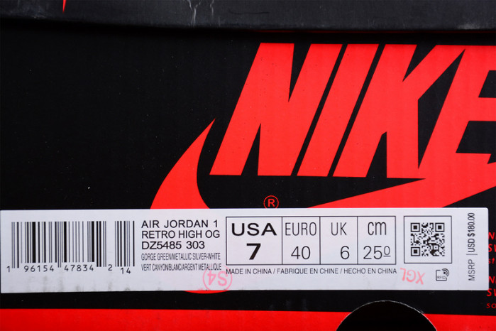 Air Jordan 1 High OG “Gorge Green” DZ5485-303