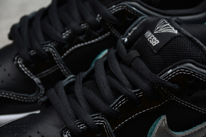 nike sb dunk low Di*m*nd s*pply co black Di*m*nd bv1310-001