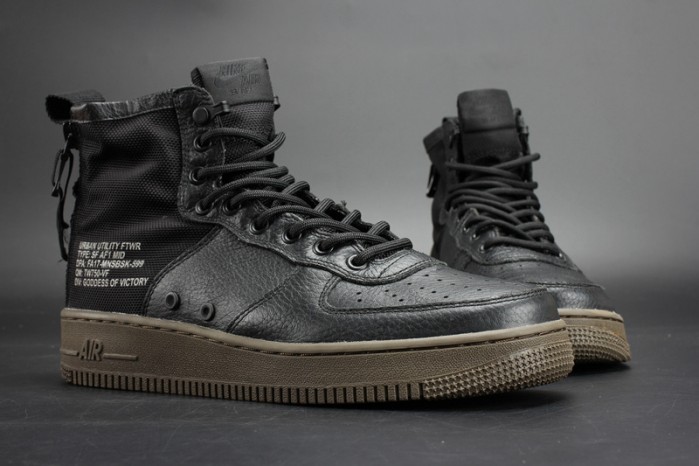 NIKE SF AIR FORCE 1 MID “HAZEL” BLACK 917753-002